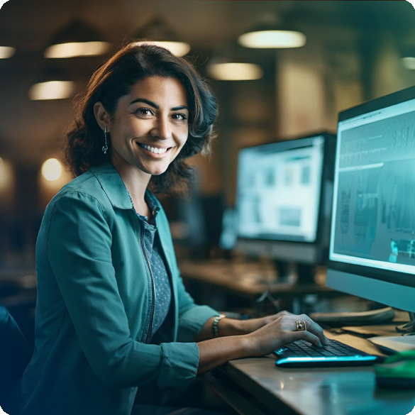 8_Female_auto_dealer_manager_working_at_computer_585x585